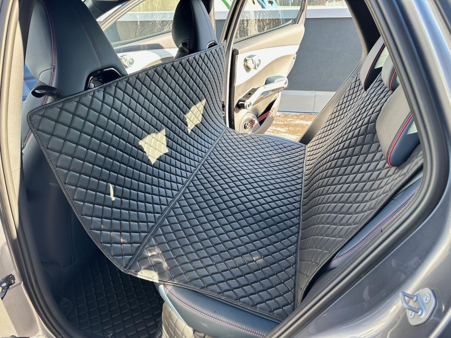 CARSTYLER® Back Seat Cover Geeignet Für VW Touareg 2. Generation, 2010-2018 links keine Mulde