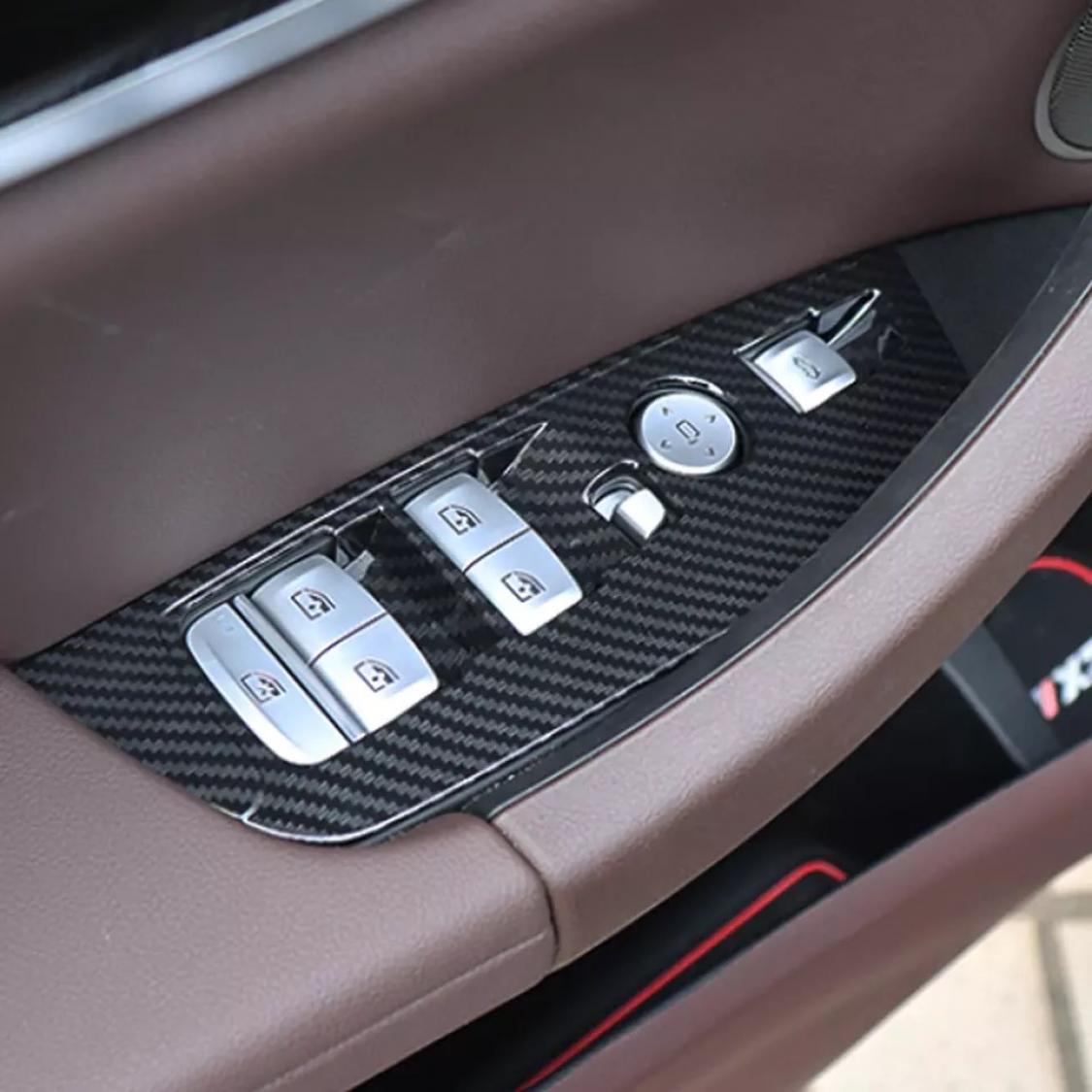 Fensterheber Rahmen Blende Carbon Matt Optik Geeignet Für BMW X3 G01