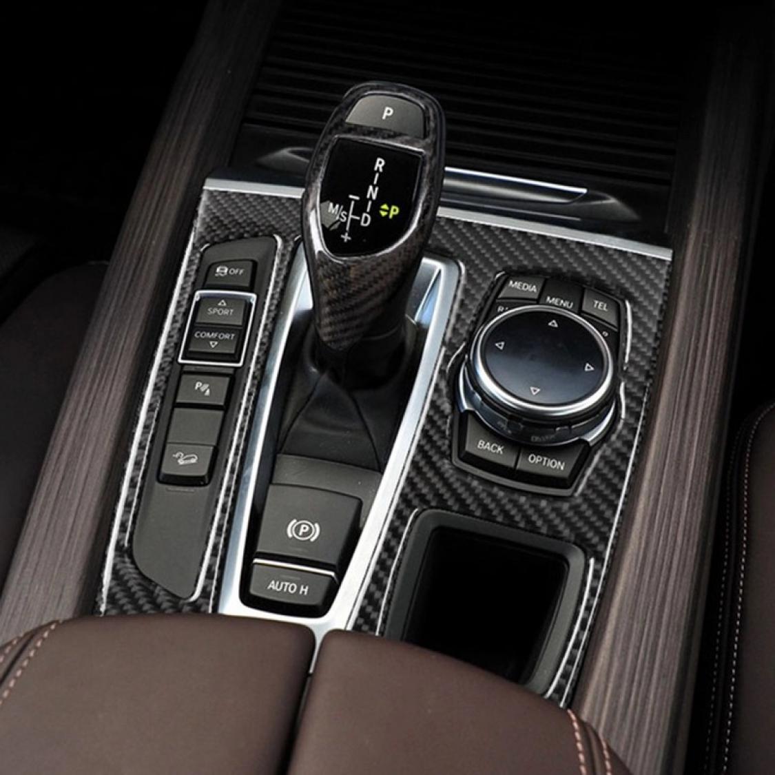 Abdeckung Rahmen Blende Carbon Flex Automatikgetriebe Mittelkonsole Geeignet Für BMW X5 X6 F15 F16