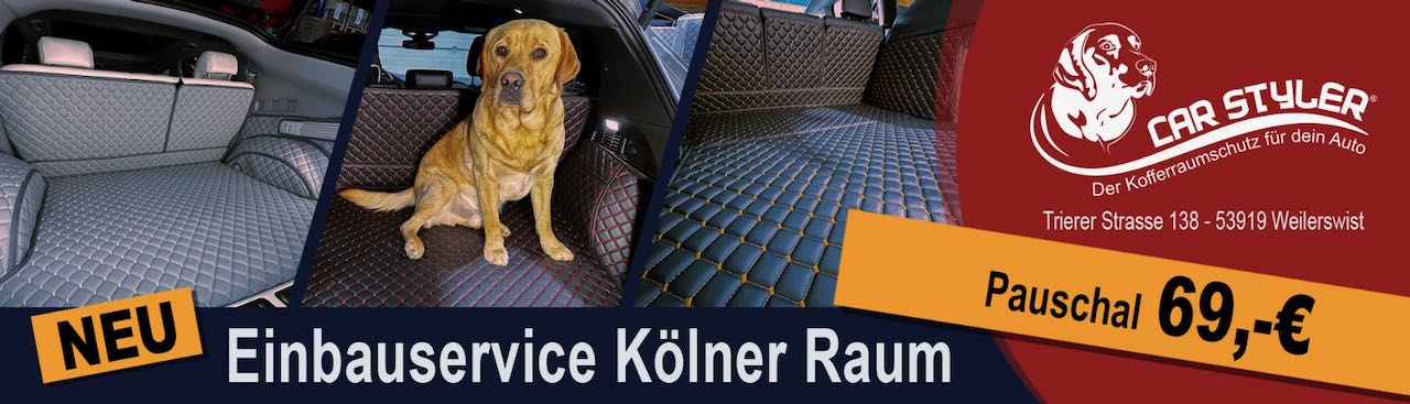 CARSTYLER® Kofferraummatte Kofferraumschutz Hund Für Genesis GV60