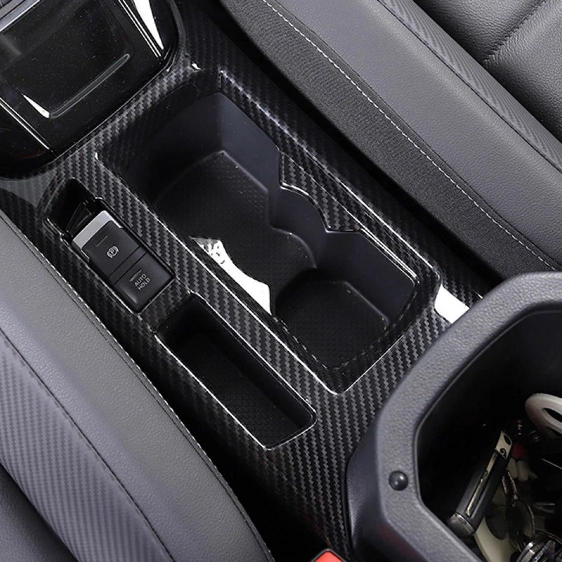 Mittelkonsole Becherhalter Blende Abdekung Rahmen Carbon Optik Geeignet Für VW T-Roc TDI TSI