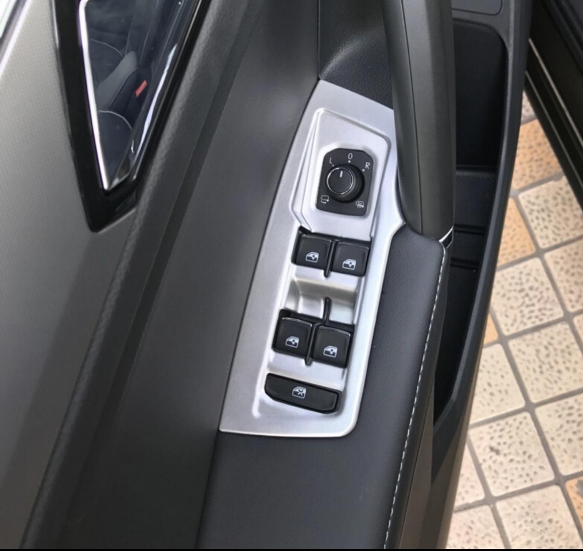 Fensterheber Rahmen Blende Abdeckung ABS Silber Matt Geeignet Für VW Tiguan 2 AD1