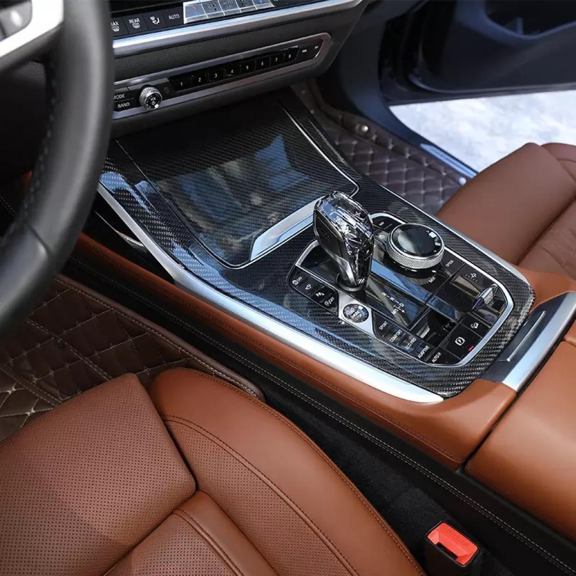 Abdeckung Rahmen Blende Carbon Optik Automatikgetriebe Mittelkonsole Geeignet Für BMW X5 G05
