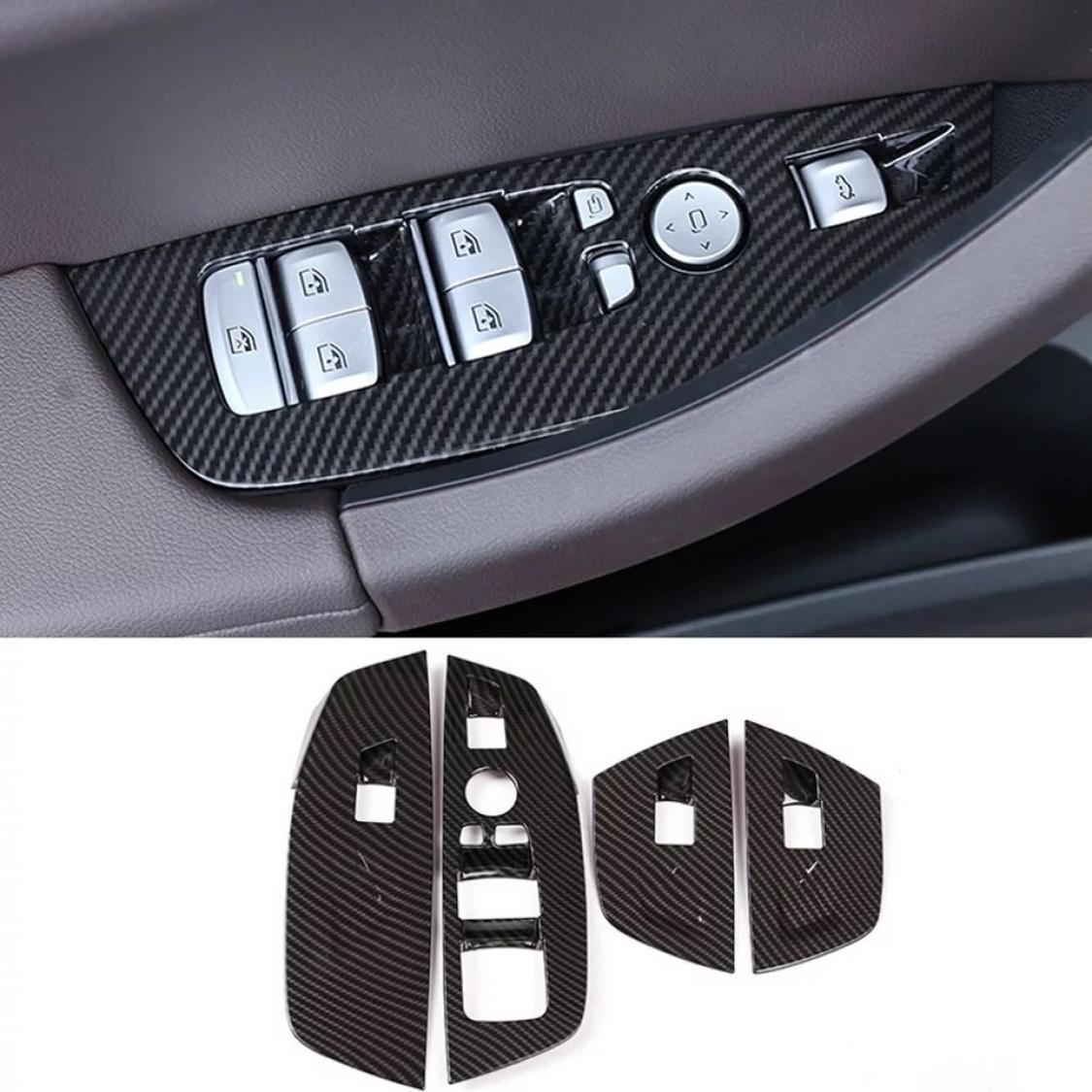 Fensterheber Rahmen Blende Carbon Matt Optik Geeignet Für BMW X3 G01